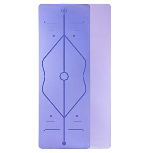 RENJIANFENG rutschfeste Yogamatte Mit Ausrichtungslinien,...