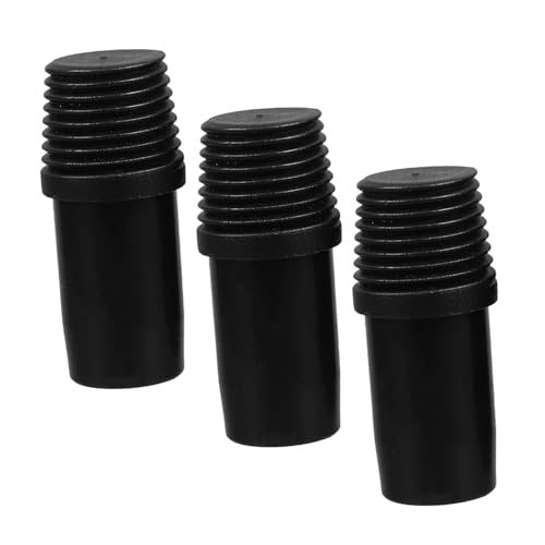 HAMPPLIES 3個属製式螺旋接続具 ポールアダプター モップ用 ねじ込み式先端パーツ 耐候性 高精ネジ加工 安定固定 伸縮棒対応 家用清掃器具用