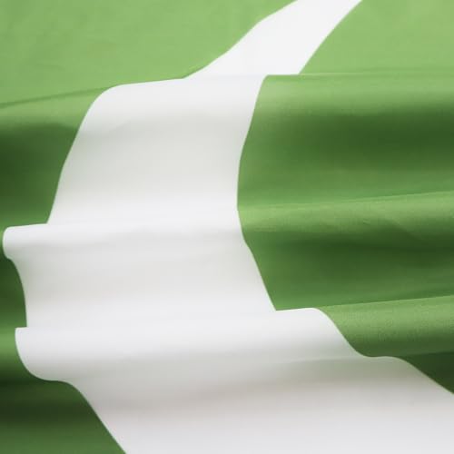 Image of AZ FLAG - Pakistan Flag - Large 5x8 Ft - 100D Polyester Pakistani Big Banner with Two Metal Grommets - Fade Resistant - Vivid Colors - 5' x 8' Feet - 250x150 Cm
