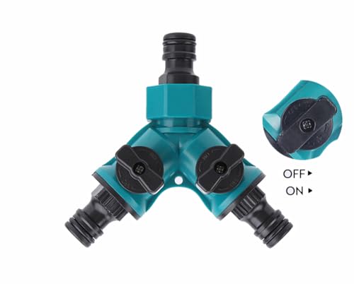 Image of Preptep multi tap connector, Splitter 3 way pipe connector equipped with 3 splitter garden irrigation hose connectors 3 /4 inch and 1 /2 inch