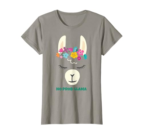 No Prob Llama Christmas Women Kids Girls Birthday T-Shirt