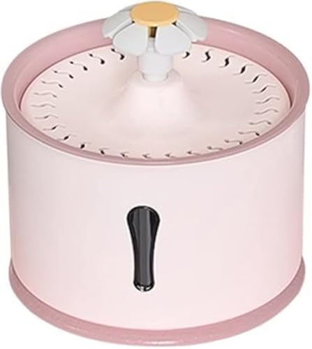 Image of Pet Water Fountain Super Silent - Water Fountains for All Pets Indoor - Suitable for Cats, Birds, Rabits and Dogs (Pink, 2L)