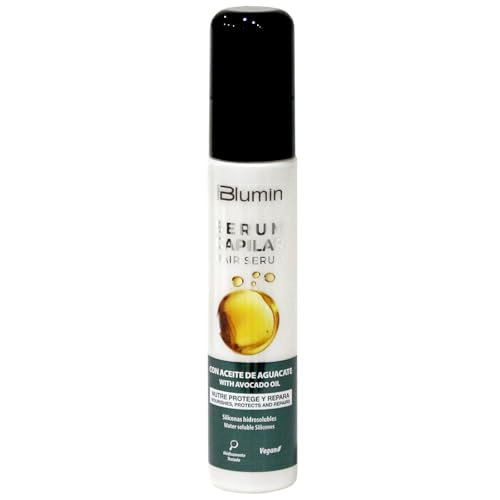 Blumin Sérum capilar con Aceite de Aguacate que nutre, protege y repara el cabello, 60 ml