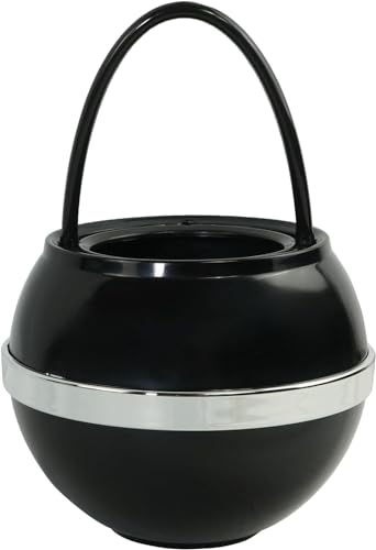 Crystal Quest Filtro de agua de bola de baño negro | Reduce los contaminantes para una piel más suave y lisa | Sin BPA