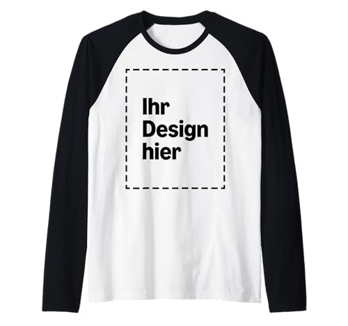 Individuelles Raglan-Langarmshirt Vorderseite