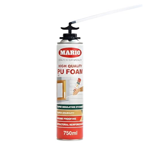 Image of PU Foam Spray 750ML for Gap Filling & Leak Repair | Expanding Foam Sealant Spray for Walls, Doors, Windows & AC Ducts | Waterproof Insulation Foam & Crack Filler for Home DIY (Pack of 2)