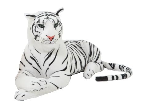 Image of Plush Toy Cartoon Games Character Soft Toys Cute Pet Wild Animals (30cm, White Tiger)