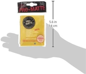 Ultra Pro SLEEVES Pro-Matte d12 Card Game (Yellow), 50ct - Image 3