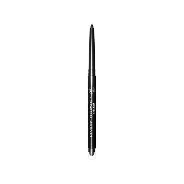 REVLON-ColorStay-Pencil-Eyeliner-with-Built-in-Sharpener-Waterproof-Smudgeproof-Longwearing-Eye-Makeup-with-Ultra-Fine-Tip-201-Black-001-oz Revlon ColorStay Pencil Waterproof Eyeliner, Smudge-Proof, Eye Makeup with Built-In Sharpener, Packaging May Vary, 201 Black, 0.01 Oz