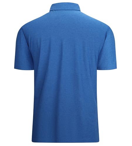 Alex Vando Mens Golf Shirt Moisture Wicking Quick-Dry Short Sleeve Casual Polo Shirts for Men