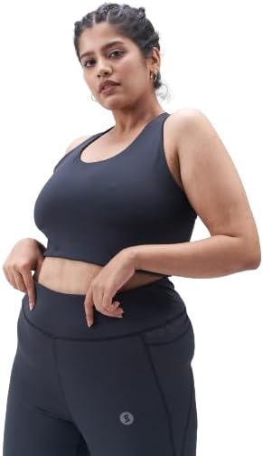 Spirit AnimalPlus Size Sports Bra for Women| Racerback Bra for Medium Impact Workout|Double Lined Bra with Full Coverage|Built in Support Band