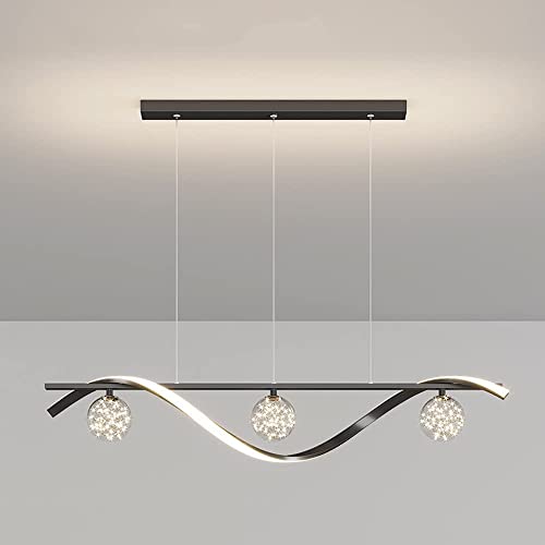 Lampe suspendue linéaire LED 30W variable, éclairage moderne haute performance pour cuisine et salon