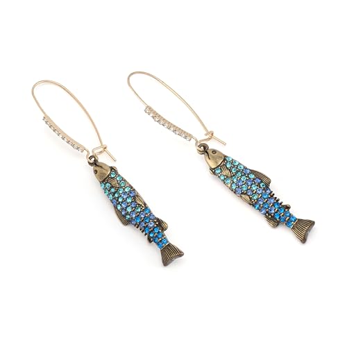 Betsey Johnson Women's Mermaid Jewels Fish Dangle Earrings3