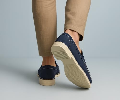 Image of Kraasa Men Premium Driftor 2.0 Block Heel Loafers for Mens, Causals| Lighweight Slip-On's | Soft Cushioned Insole | Super Flexible, Comfortable for Men