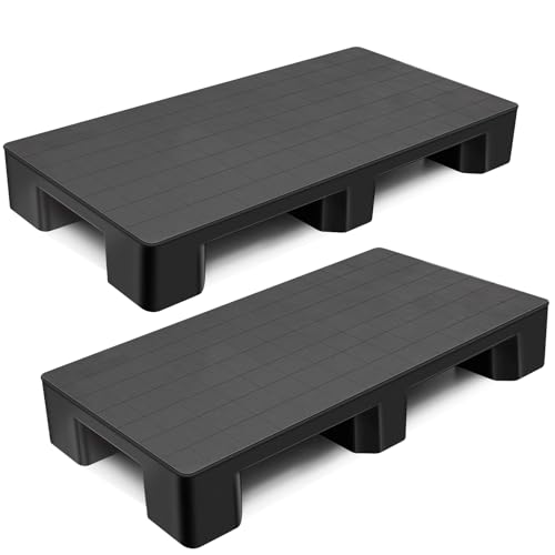 Vercraft 2 Pcs Plastic Pallet for Basement Storage Easy Stack