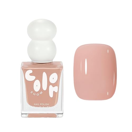 Nail Varnish - Nude Pink Nail Polish - Quick Dry & Long Lasting - Chip Resistant Nail Polish for Women Girls DIY - No Need Cure DIY Home Manicure (Nude Pink)