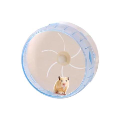 Sirvarni Super-Silent Hamster Exercise Wheel - Hamster Toys Cages Accessories 8.6 Inch Running Spinner Quite Runner for Small Animal Pet Gerbil Dwarf Syrian Hedgehog Rat Mouse Mice (Blue) Cover