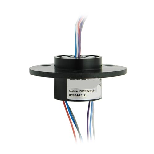 Bague collectrice 2 4 6 canaux rotative ZSR022-06B connecteur tournant 2A