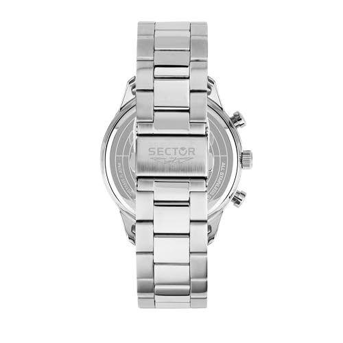 Sector No Limits Orologio Uomo, Analogico, Al Quarzo, Multifunzione, Cinturino In Acciaio, Collezione 270 - R3253578033 - 3