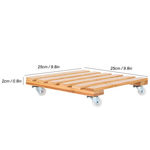 Support pour plantes roulant anti-rayures 360 degrés - 4