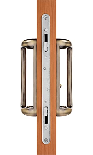 Sonoma Sliding Glass Door Handle, Durable Hardware Door Locks, Door Handles, Door Hardware In Antique Brass Finish Fits 3-15/16" #TOP2