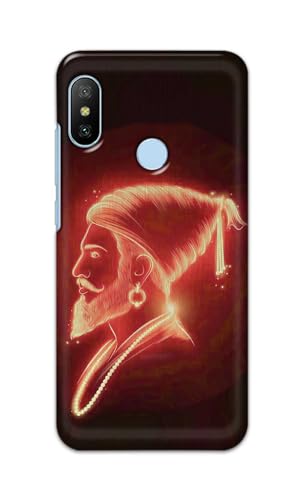 Image of PRINTFIDAA Printed Hard Back Cover Case for Mi A2 Back Cover (Chatrapati Shivaji Maharaj) -112