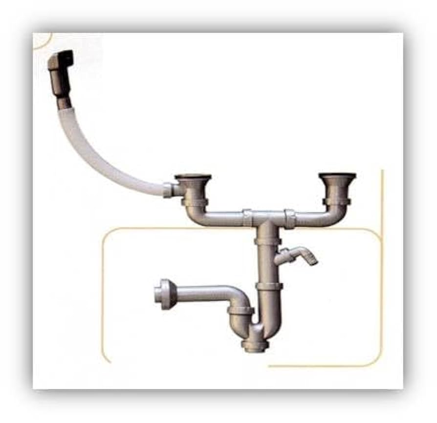 MABEL Mobile Sottolavello Cucina Bianco Con Lavello 2 Vasche Acciaio - 80x50x83.5 Cm, Organizzato E Pratico - Foto 6