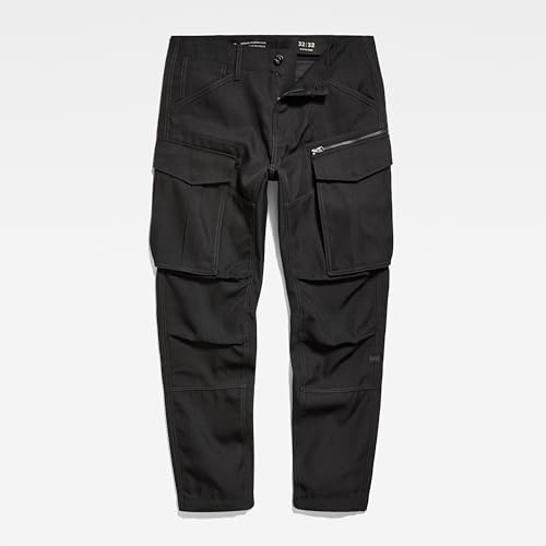 G-STAR Raw Men's Rovic Zip 3D Straight Tapered Fit Cargo Pants,Dark Black,30W x 32L4