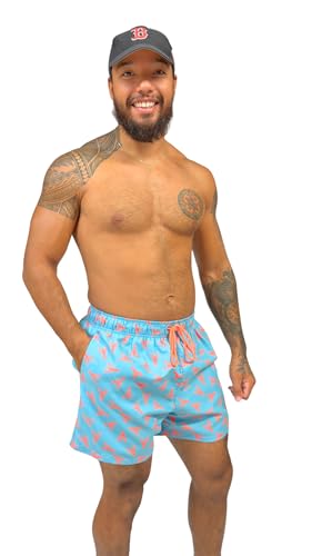 Maillot de bain Haute Pression BB120 turquoise et orange taille 42 pour homme