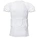 Eicolorte Football Compression Shirt Padded Shirt Youth Baseball Chest Protector Youth Football Compression Shirt Rib Protectors for Basketball Rugby Lacrosse (2XL)