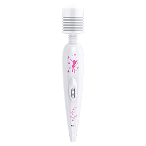 Massageador Recarregável Feito Em Silicone Com Multivelocidade 22 X 3 Cm Lilo Vibrator Branco