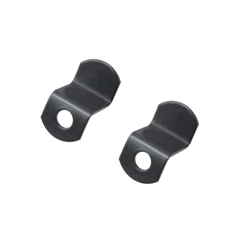 Image of 40pcs 1 /2 inch Depth Flat Offset Canvas Clips Black Metal Photo Frame Clips with Screws Z Shape Mirror Clamps Heavy Duty Offset Mirror Clips for Picture Framing