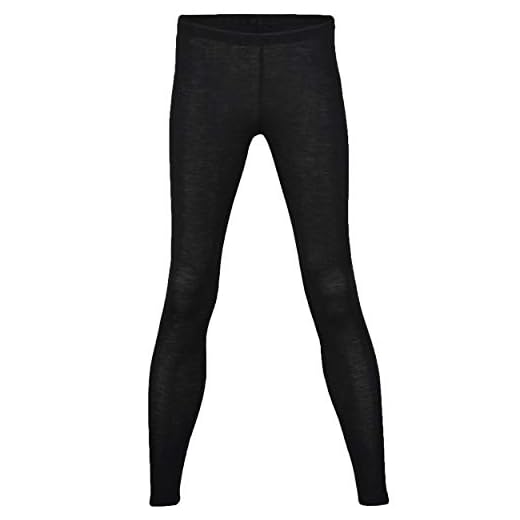Engel Damen Legging, Wolle Seide, Gr. 38/40, Schwarz