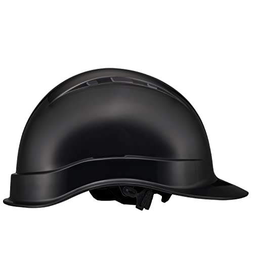 Cap Style Construction Osha Hard Hat, Vented, Black, Half Brim Approved Hardhat, 6 Point Ratchet Suspension, Cascos De Construccion, Hard Hats Cap Style, By Acerpal #TOP16