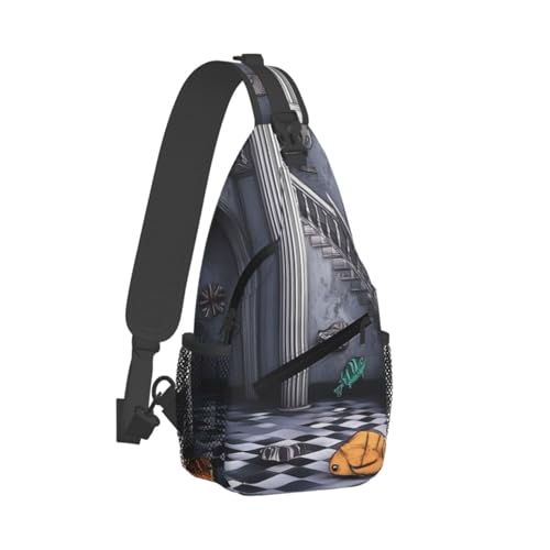 Bolso bandolera cruzado tipo sling negro miniatura 2