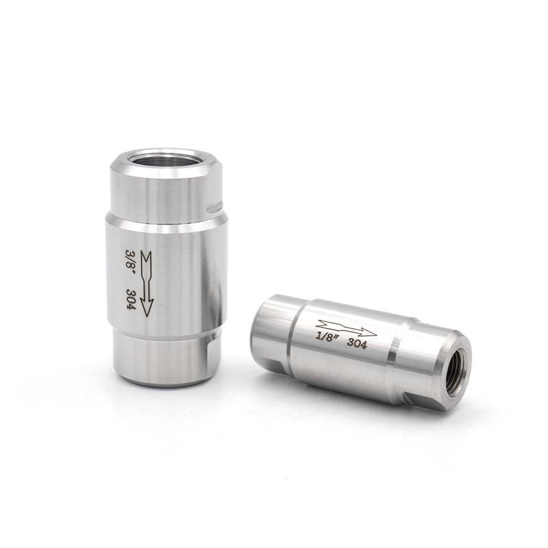 Wysokociśnieniowy zawór zwrotny ze stali nierdzewnej 304 z gwintem wewnętrznym BSP, zawór zwrotny 1/8”–1” do rurociągów przemysłowych gazowych i wodnych(3/4")