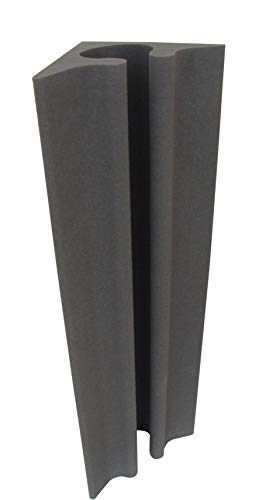 JOCAVI ATP Trap30R Studio Acoustic Foam Bass Trap Panels, Professional Low Frequency Absorbent Corner Treatment For Recording Studios, Grey, 11.8" x 11.8" x 47.3" (4-Pack)