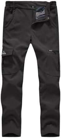 （11:30時点） [YSENTO] トレッキングパンツ レディース 秋冬 登山ズボン ライトトレッキングパンツ ハイキング アウトドアウェア 防寒ズボン 防風 裏起毛 撥水 吸汗速乾 無地 UVカット 山ガール ウェア ブラック L