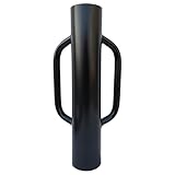 JOERRES Poste de Valla MTB con Mango, 12 Libras de Hierro Negro T Post Pounder Hand Post Rammer para Poste de Valla U Poste de Madera