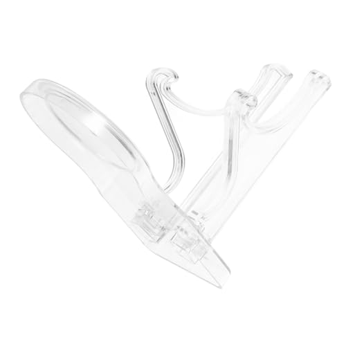 PRETYZOOM Acrylic Teacup and Saucer Display Stand Plate Holder for Home Office Transparent Stand