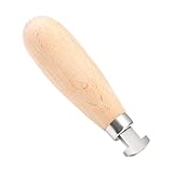 Precisions - Herramienta de joyería de acero inoxidable con agarre ergonómico de madera para proyectos de engaste y manualidades de piedras preciosas, bisel de acero inoxidable