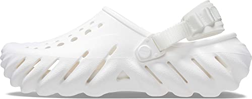 Crocs Unisex-Adult Echo Clogs, White, 5 Men/7 Women