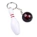 Produktbild Wakerda 1x Keychain Ring Bowling Schlüsselanhänger Schlüsselhalter für Männer Auto Anhänger Geldbörse Handtasche