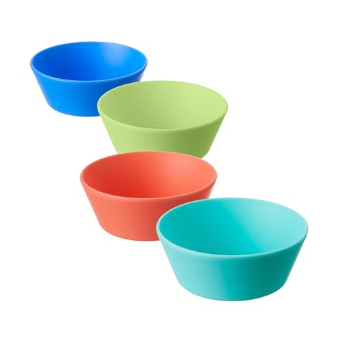 Nuby Good Square Meal Toddler Weaning Bowls - Durable, Multicolour