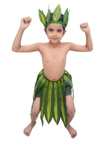 Image of BookMyCostume Tarzan Mowgli Jungle Book Cartoon Character Kids Fancy Dress Costume for Boys