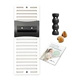 MaxFitness - Faszienrolle Set mit Wandhalterung Advanced - inkl. LeanBoard & PickUp - 2 Foam Roller gegen Schmerzen (Rollen Halterung Anthrazit/Wandhalterung Weiß, Faszien-Set Advanced)