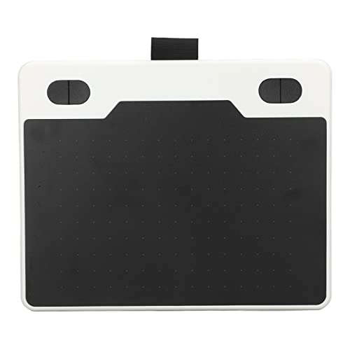 Tableta digitalizadora ergonómica para animación, 233 PPS, 5080 LPI, 8192 niveles de sensibilidad a la presión, con stylus para laptop y teclas personalizables (blanca) miniatura 7