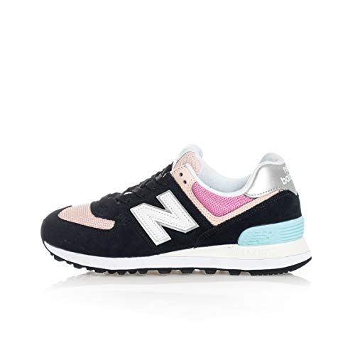 New Balance 574 Shoes - Black/Madder 