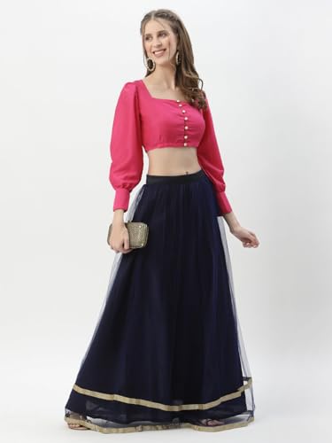 Image of studio rasa Chroma Button Down Shirt Style Blouse Crop Top for Women Girls Casual Party