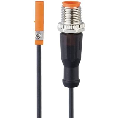 IFM EFECTOR MK5139, Cylinder Sensor, T-Slot Flush Mount, 3-Wire DC PNP, NO, 0.3m Pigtail M12 Connector, Industrial Automation, Control Systems